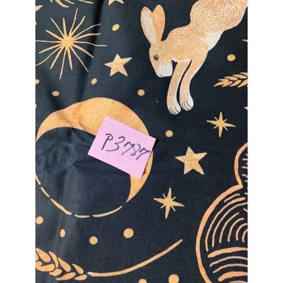 Whimsical Celestial Rabbit Pattern Fabric By Cat Hayward 1 yard x 43 inches - Picture 7 of 7